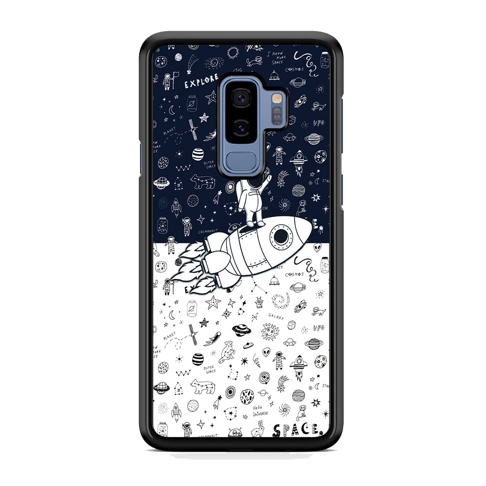 Astronauts Rocket Launcher Samsung Galaxy S9 Plus Case
