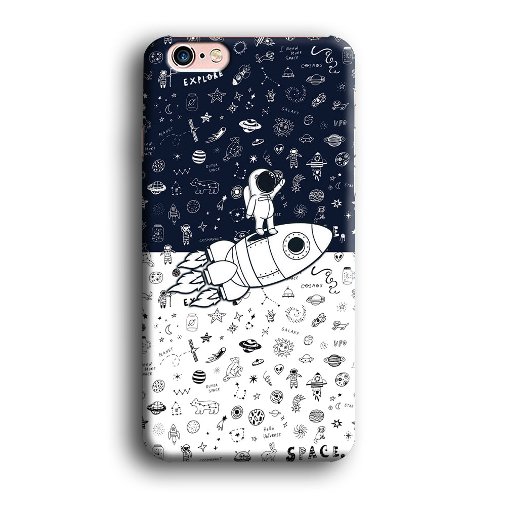 Astronauts Rocket Launcher iPhone 6 Plus | 6s Plus Case