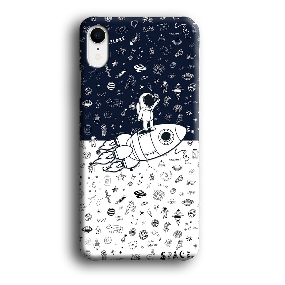 Astronauts Rocket Launcher iPhone XR Case