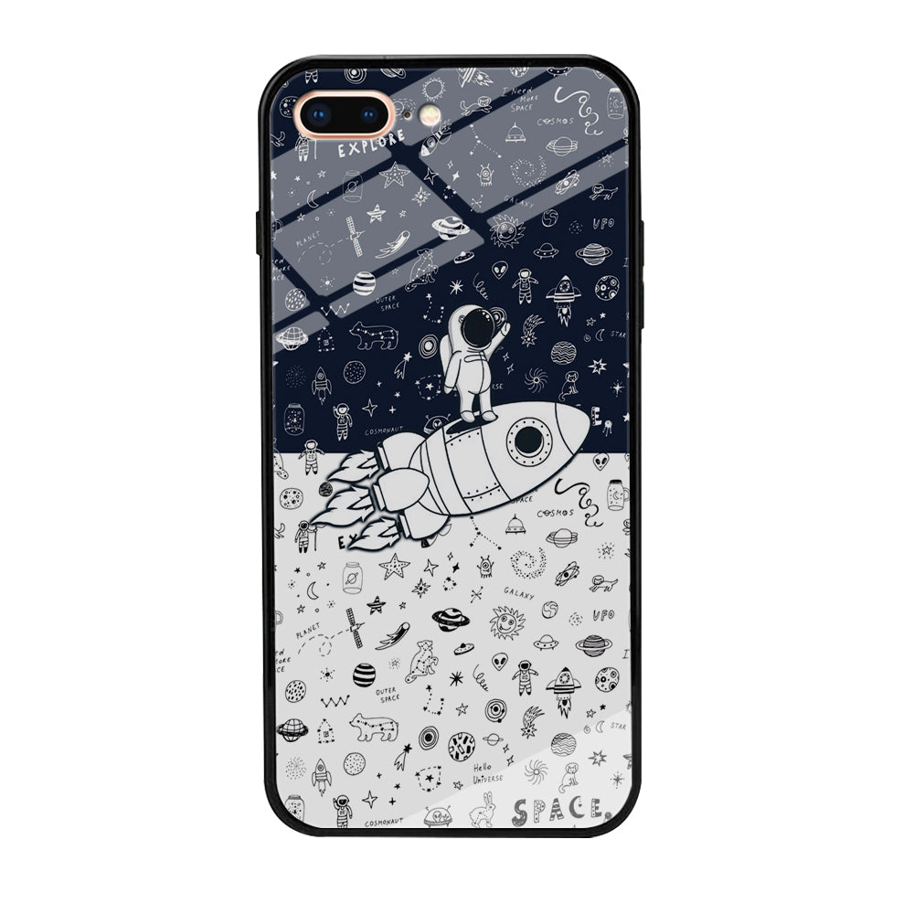 Astronauts Rocket Launcher iPhone 7 Plus Case