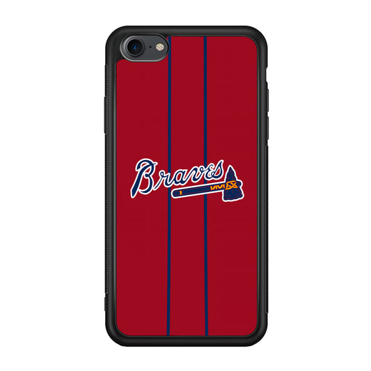 Atlanta Braves Red Light iPhone 8 Case