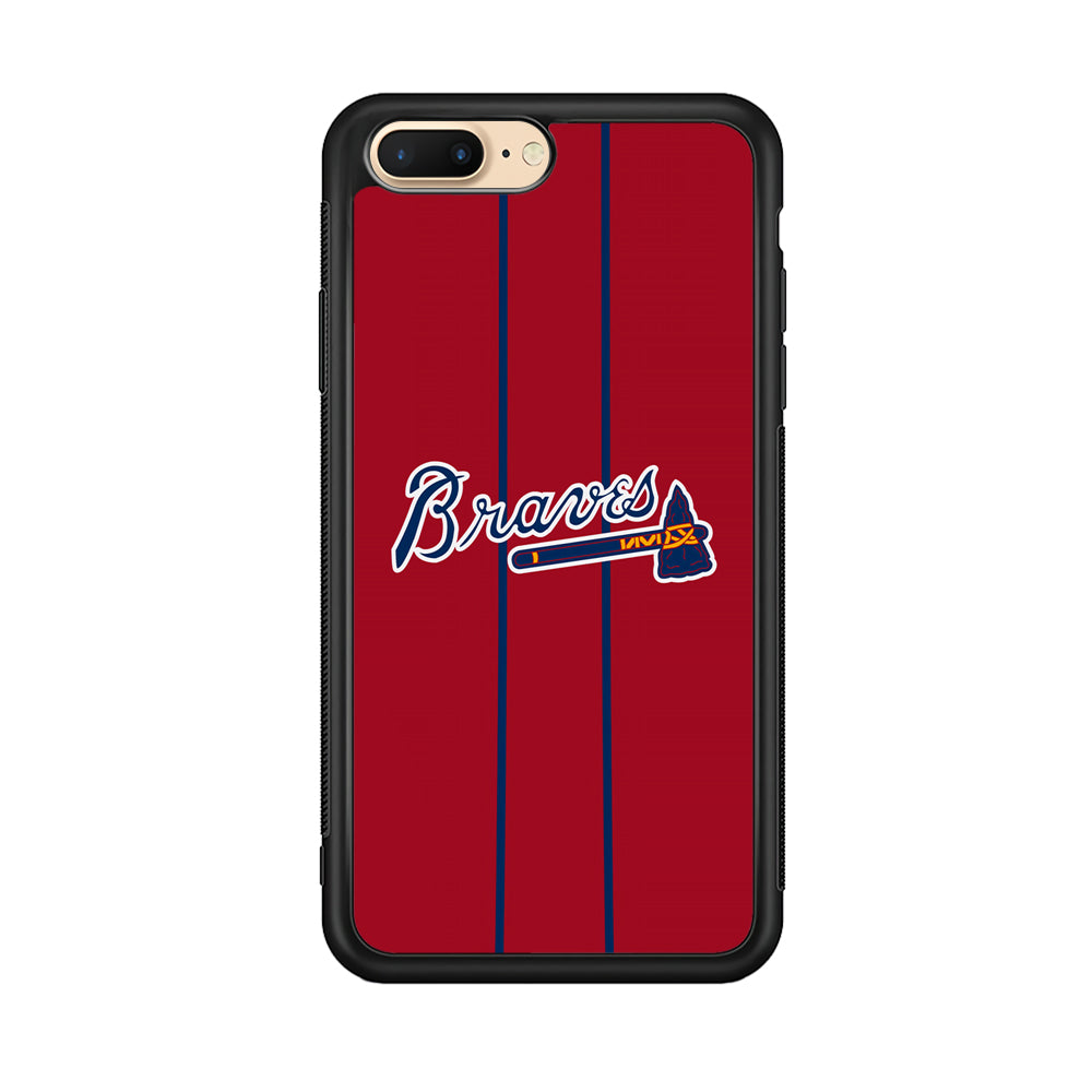 Atlanta Braves Red Light iPhone 8 Plus Case