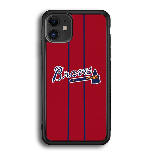 Atlanta Braves Red Light iPhone 12 Case