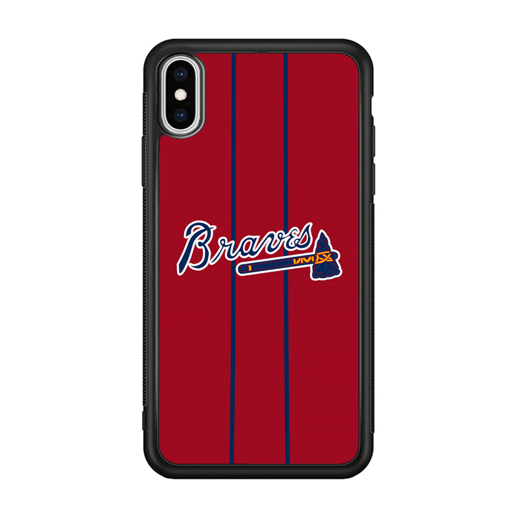 Atlanta Braves Red Light iPhone XS Case