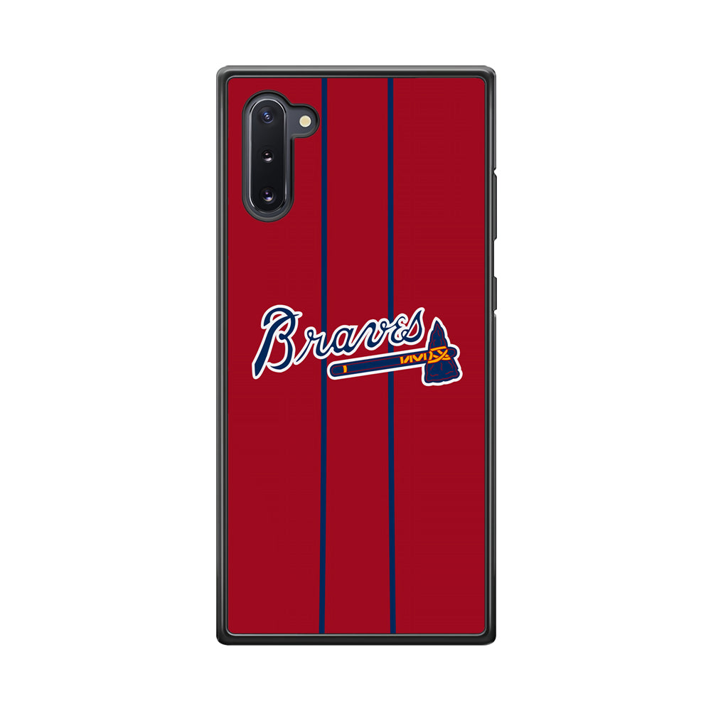 Atlanta Braves Red Light Samsung Galaxy Note 10 Case