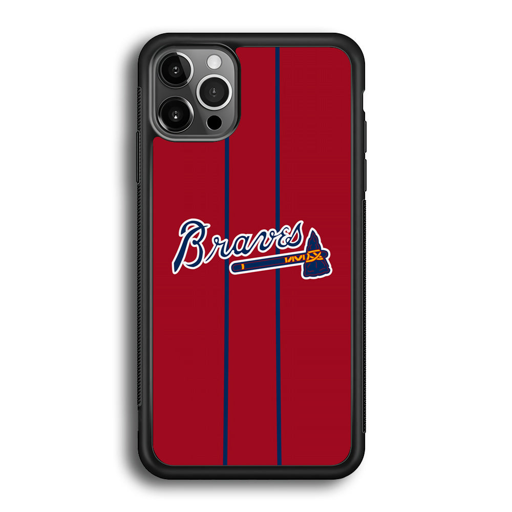 Atlanta Braves Red Light iPhone 12 Pro Max Case