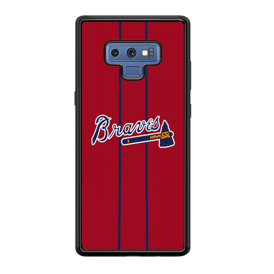 Atlanta Braves Red Light Samsung Galaxy Note 9 Case