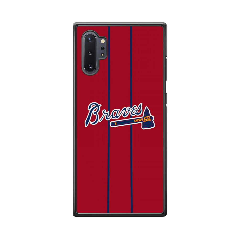 Atlanta Braves Red Light Samsung Galaxy Note 10 Plus Case