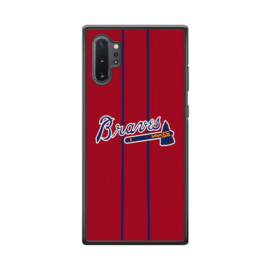 Atlanta Braves Red Light Samsung Galaxy Note 10 Plus Case