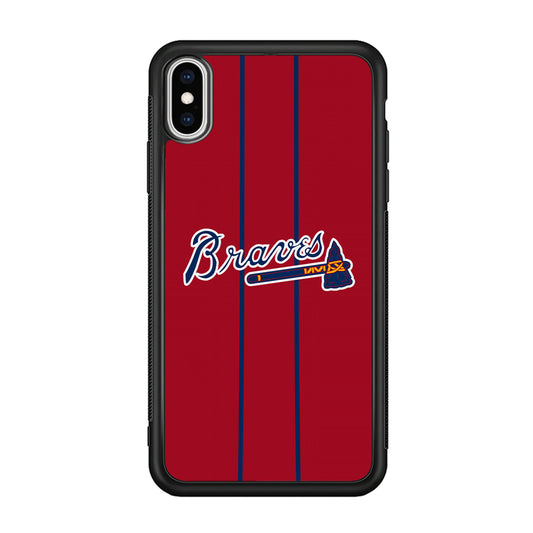 Atlanta Braves Red Light iPhone XS MAX Case