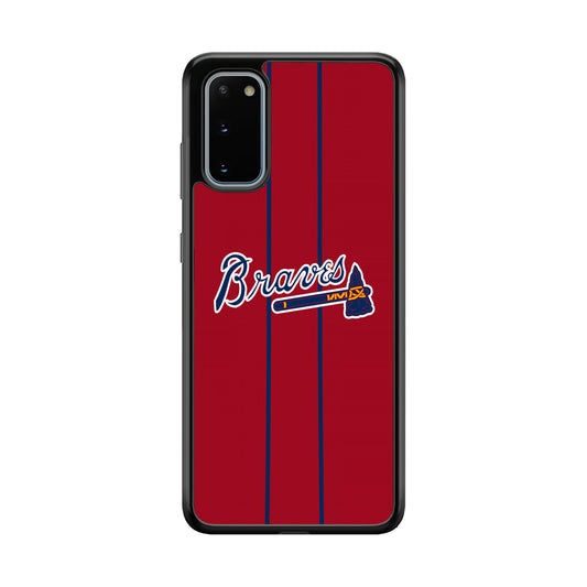 Atlanta Braves Red Light Samsung Galaxy S20 Case