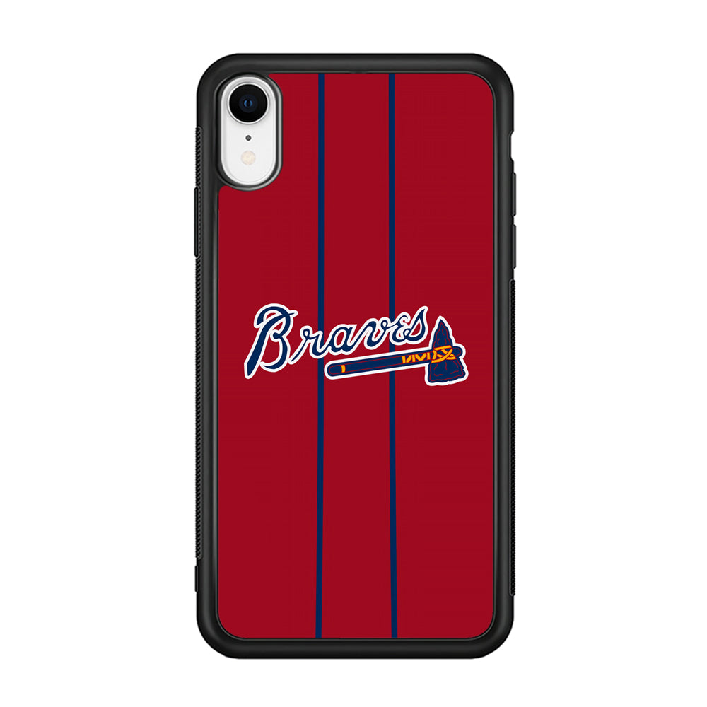 Atlanta Braves Red Light iPhone XR Case