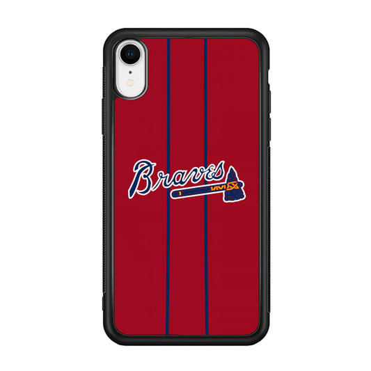 Atlanta Braves Red Light iPhone XR Case