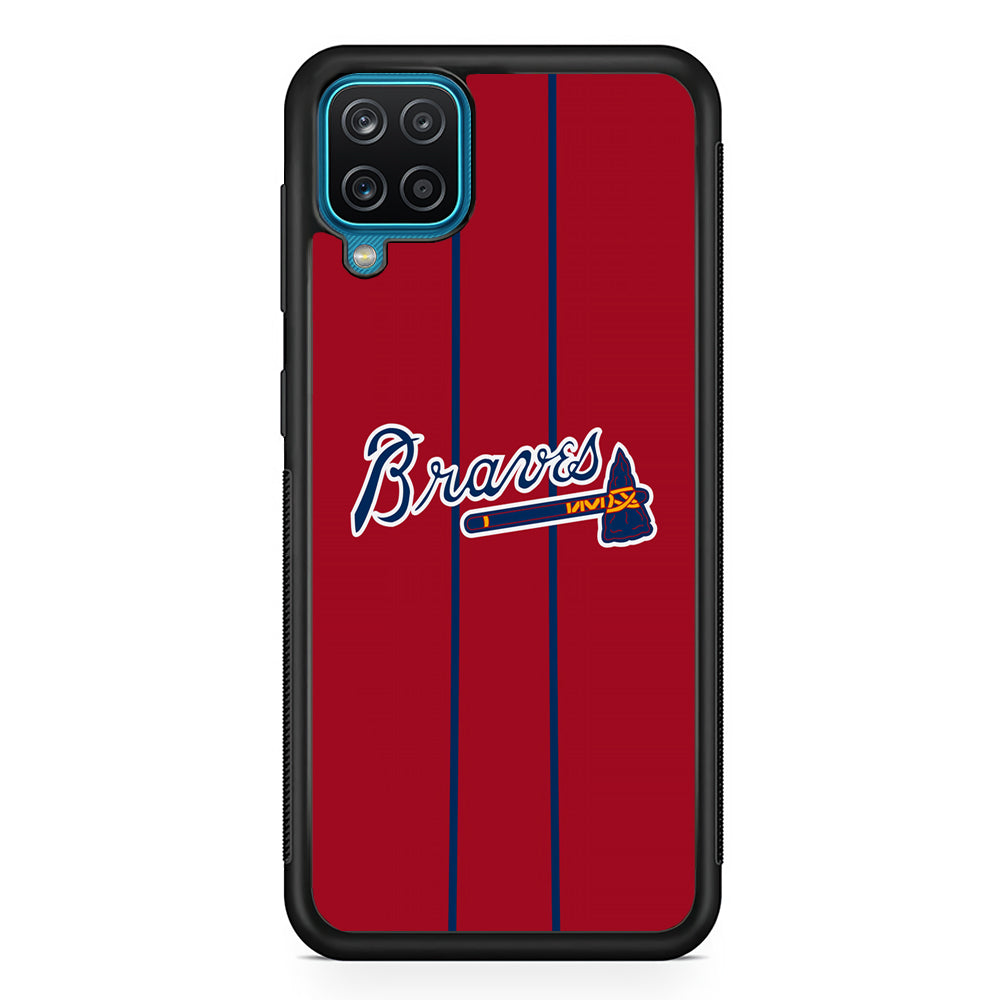 Atlanta Braves Red Light Samsung Galaxy A12 Case