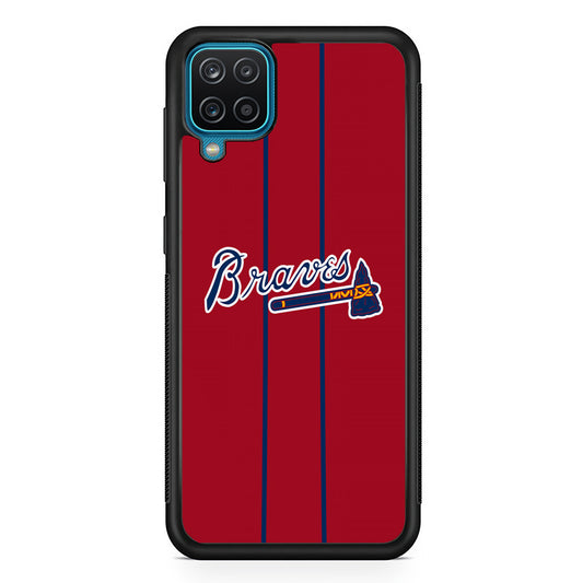 Atlanta Braves Red Light Samsung Galaxy A12 Case