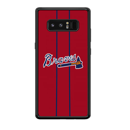 Atlanta Braves Red Light Samsung Galaxy Note 8 Case