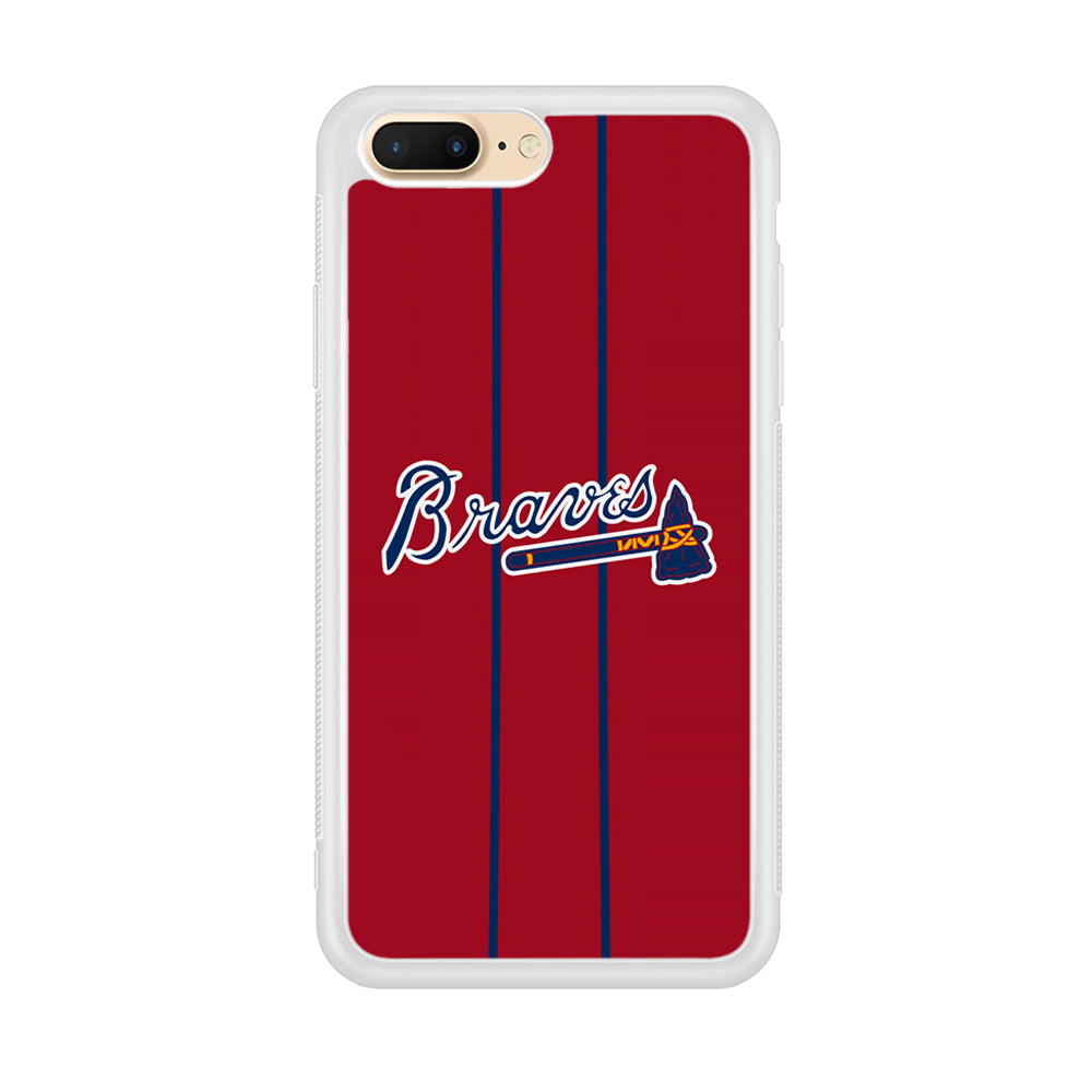 Atlanta Braves Red Light iPhone 8 Plus Case