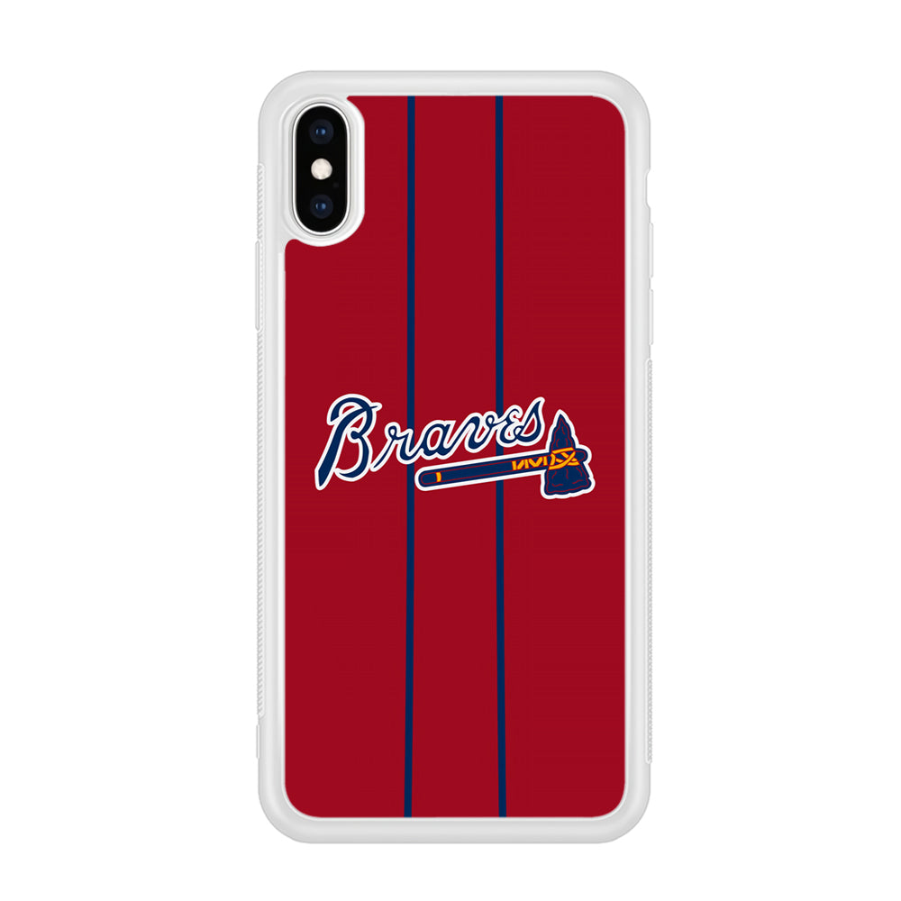 Atlanta Braves Red Light iPhone XS Case