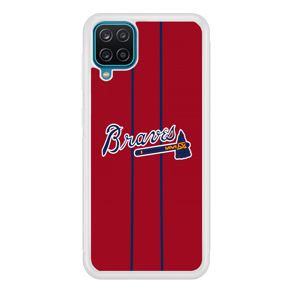 Atlanta Braves Red Light Samsung Galaxy A12 Case