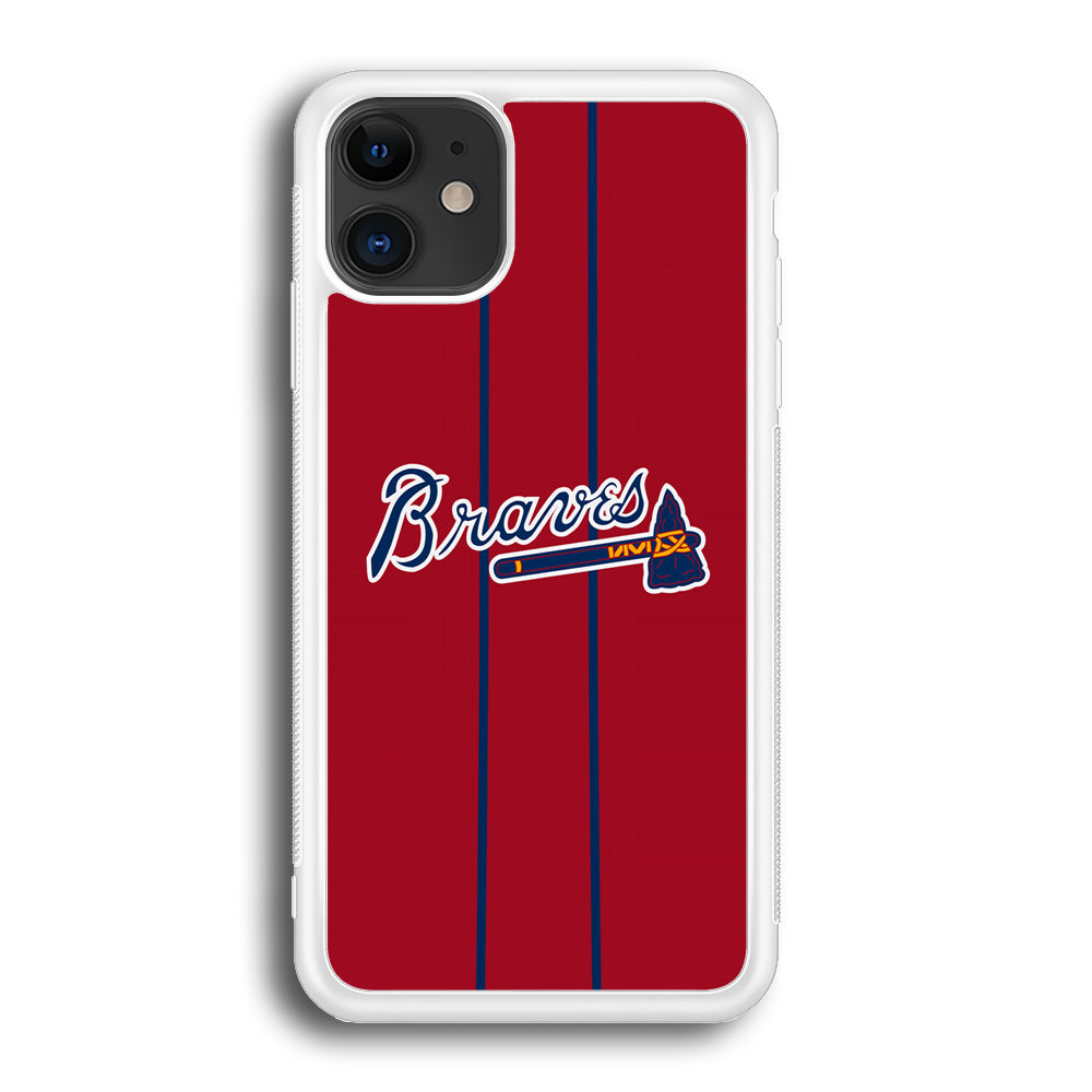 Atlanta Braves Red Light iPhone 12 Case