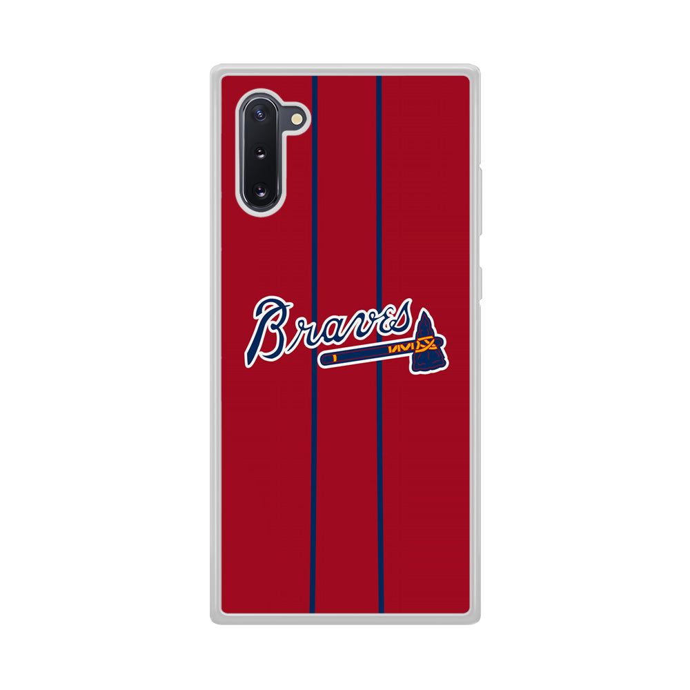 Atlanta Braves Red Light Samsung Galaxy Note 10 Case