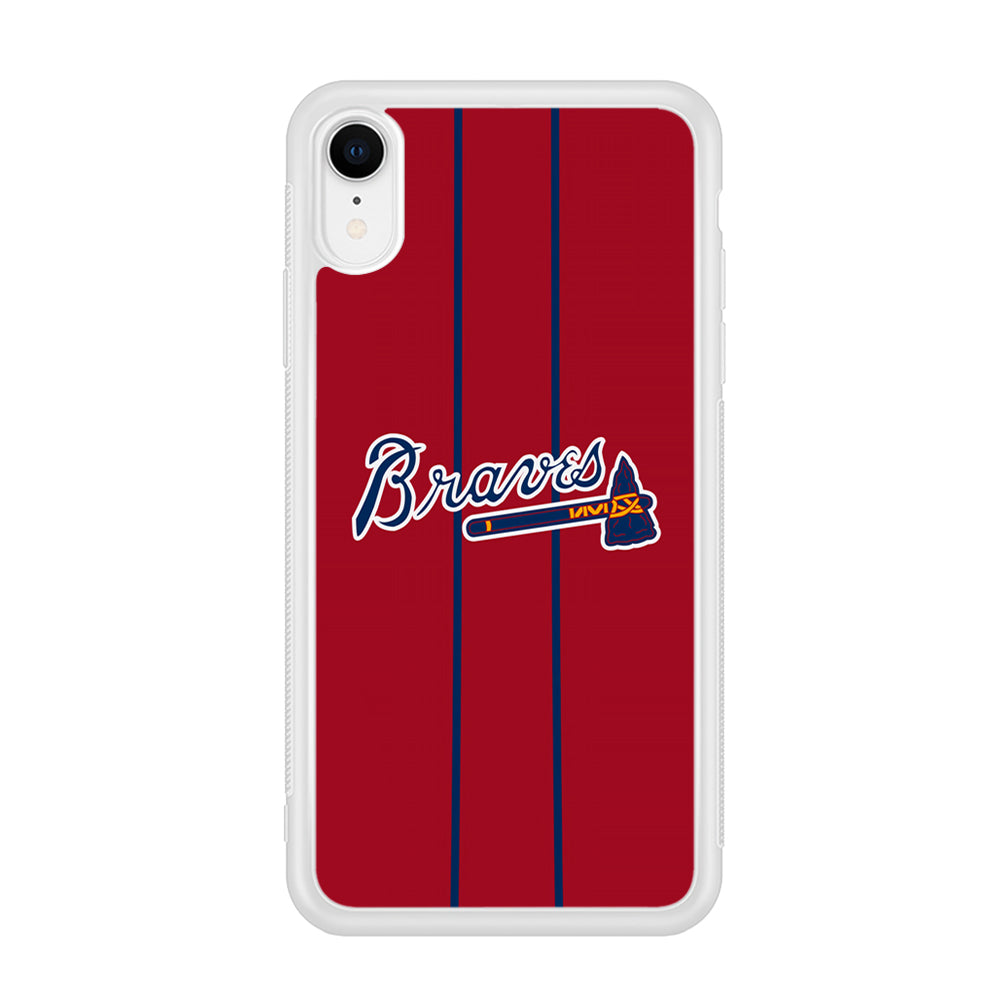Atlanta Braves Red Light iPhone XR Case