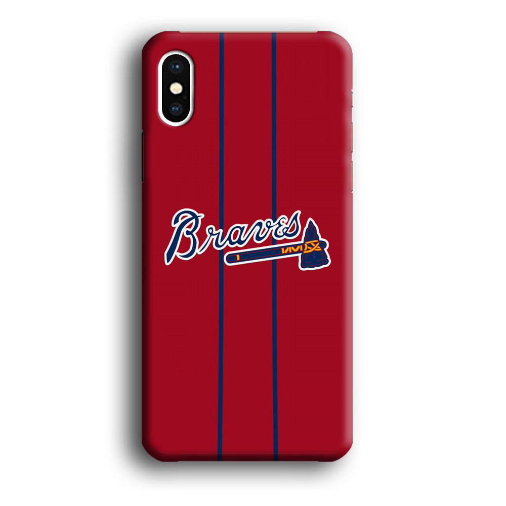 Atlanta Braves Red Light iPhone XS Case