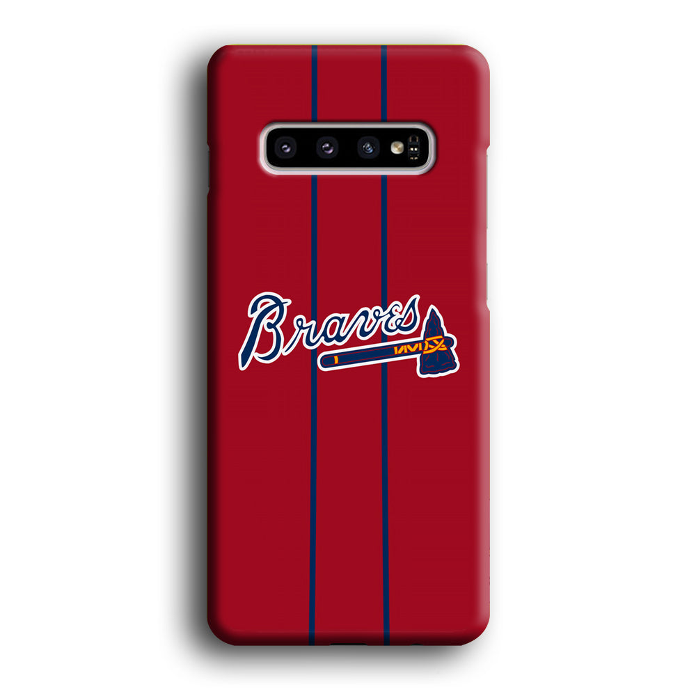 Atlanta Braves Red Light Samsung Galaxy S10 Case