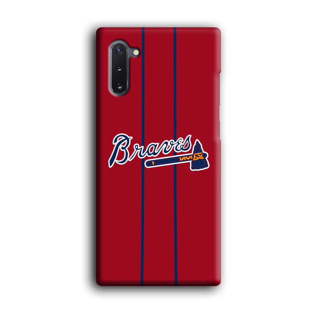 Atlanta Braves Red Light Samsung Galaxy Note 10 Case