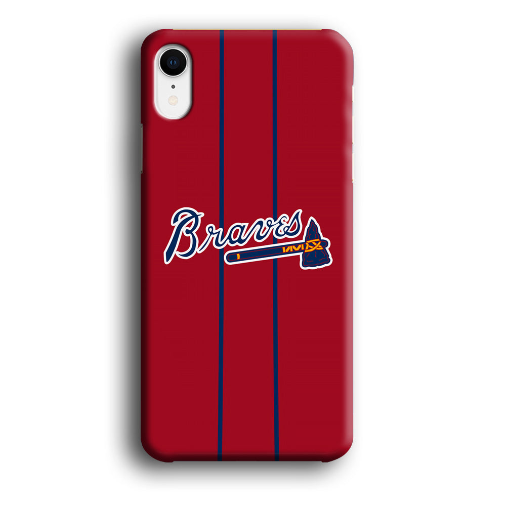 Atlanta Braves Red Light iPhone XR Case