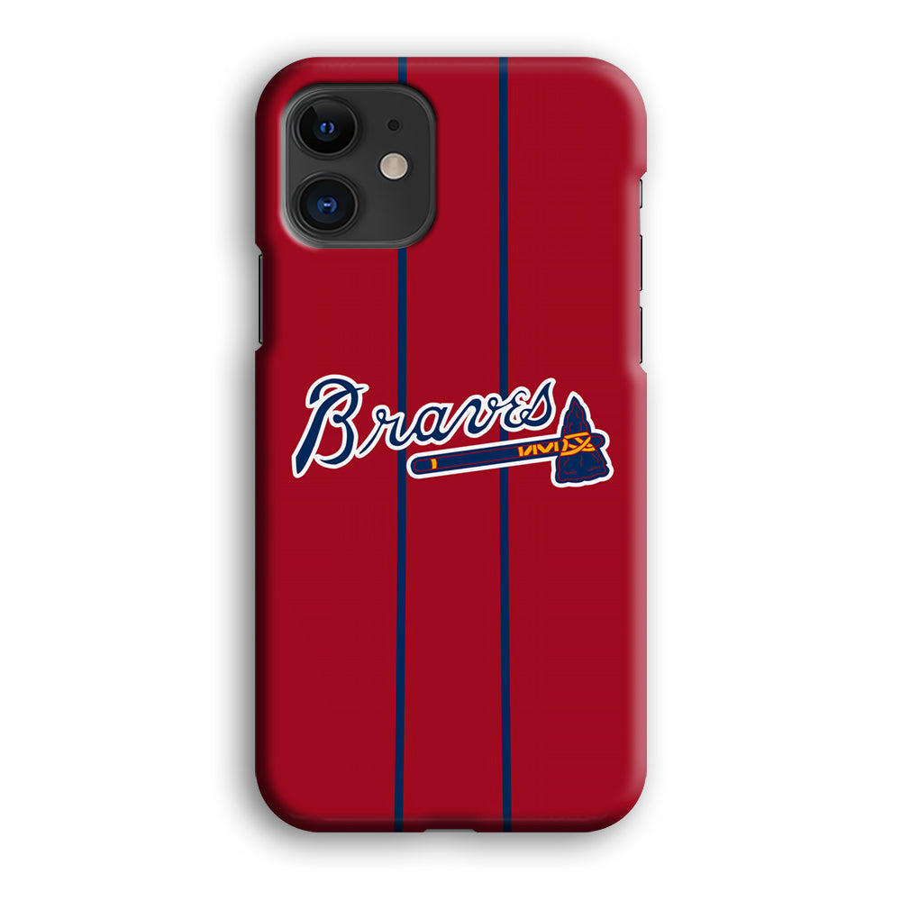 Atlanta Braves Red Light iPhone 12 Case