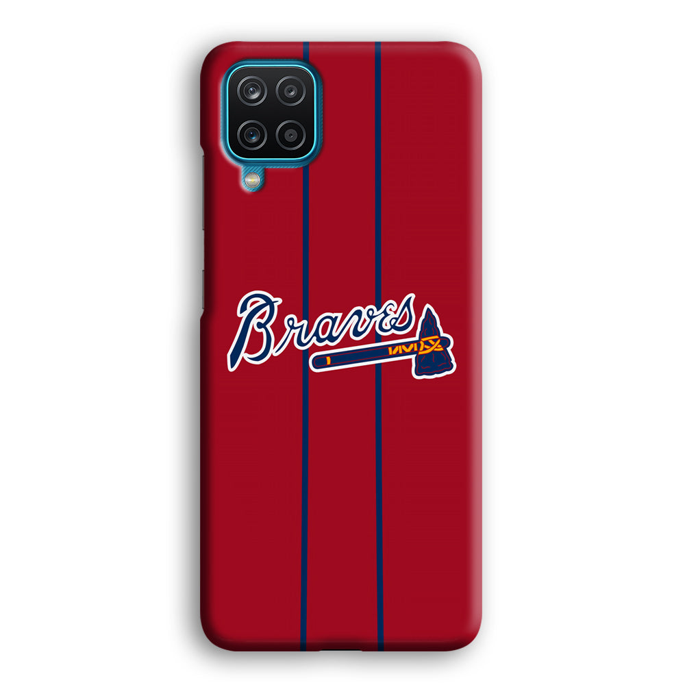 Atlanta Braves Red Light Samsung Galaxy A12 Case