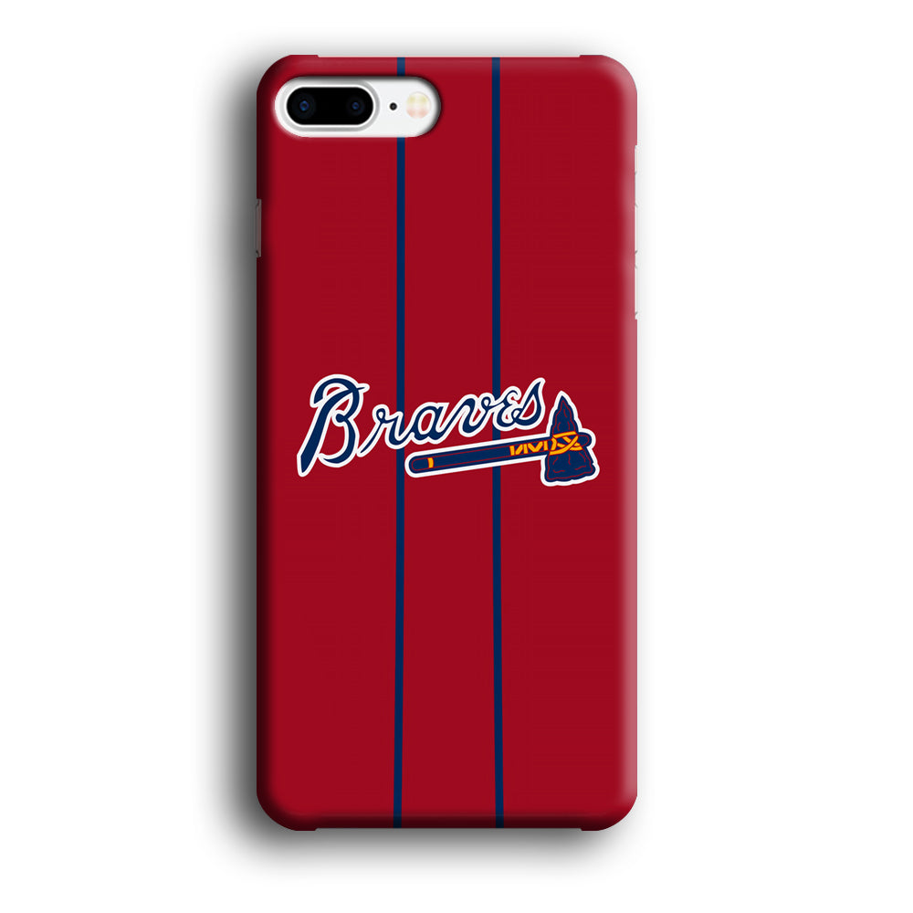 Atlanta Braves Red Light iPhone 8 Plus Case