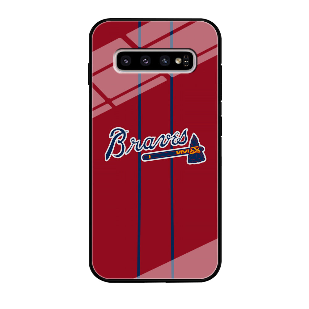 Atlanta Braves Red Light Samsung Galaxy S10 Case