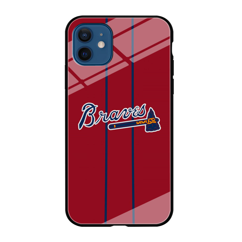 Atlanta Braves Red Light iPhone 12 Case
