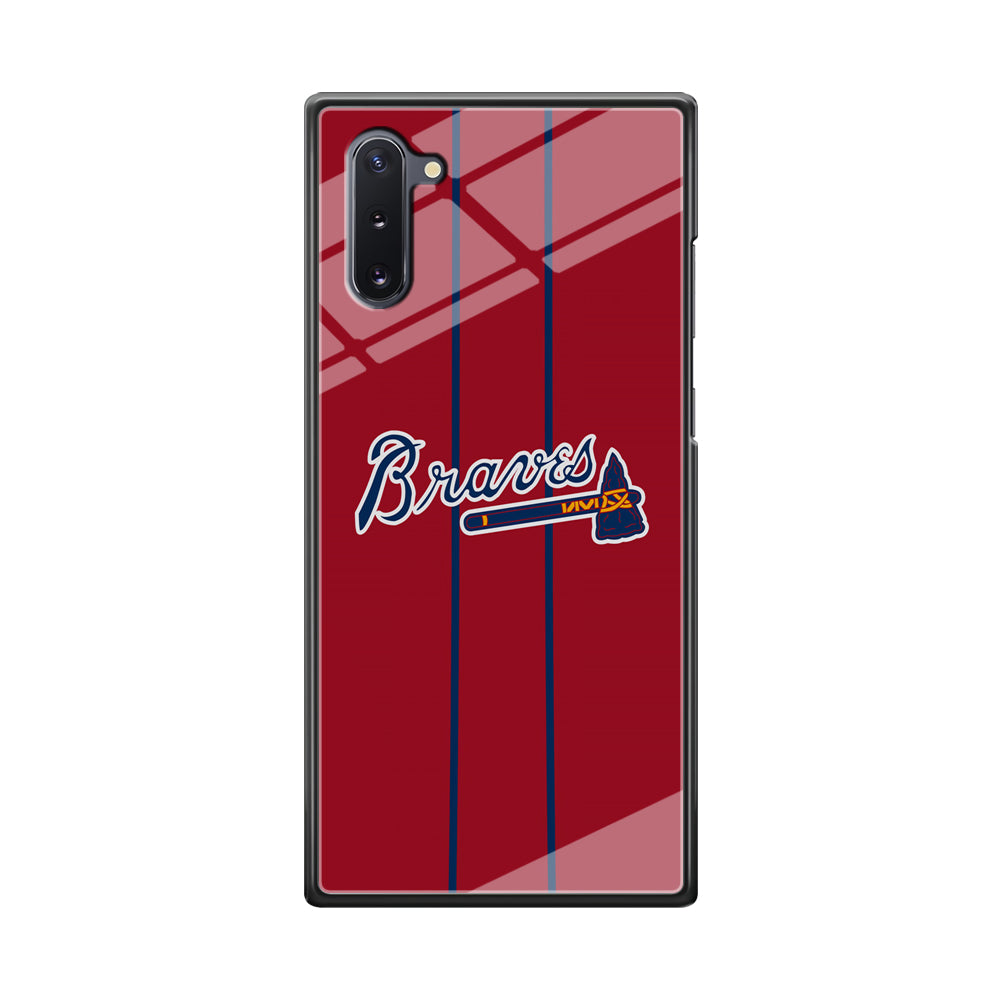 Atlanta Braves Red Light Samsung Galaxy Note 10 Case