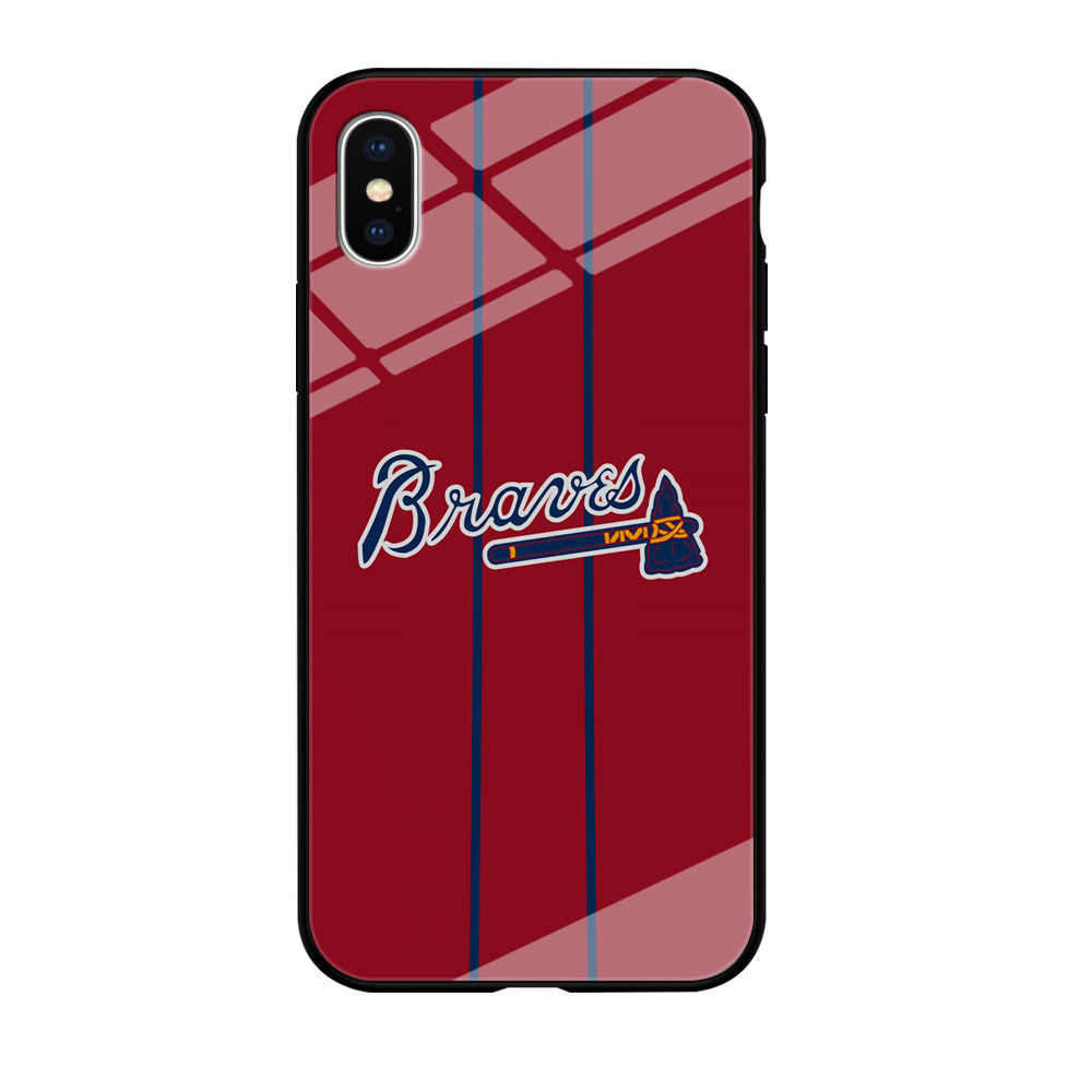 Atlanta Braves Red Light iPhone XS Case