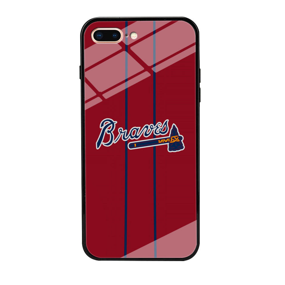 Atlanta Braves Red Light iPhone 8 Plus Case