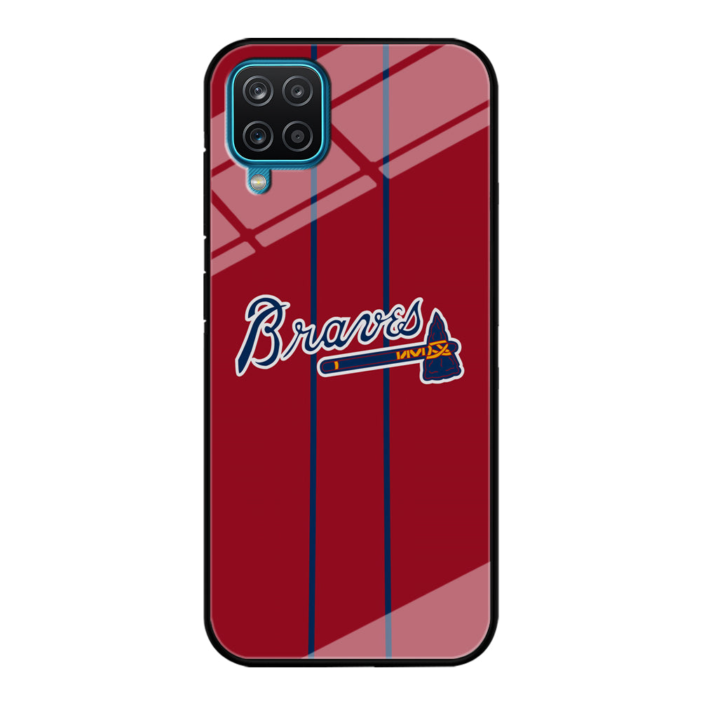 Atlanta Braves Red Light Samsung Galaxy A12 Case