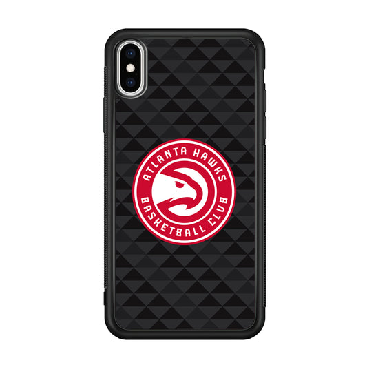 Atlanta Hawks Pattern Of Triangle iPhone XS Case