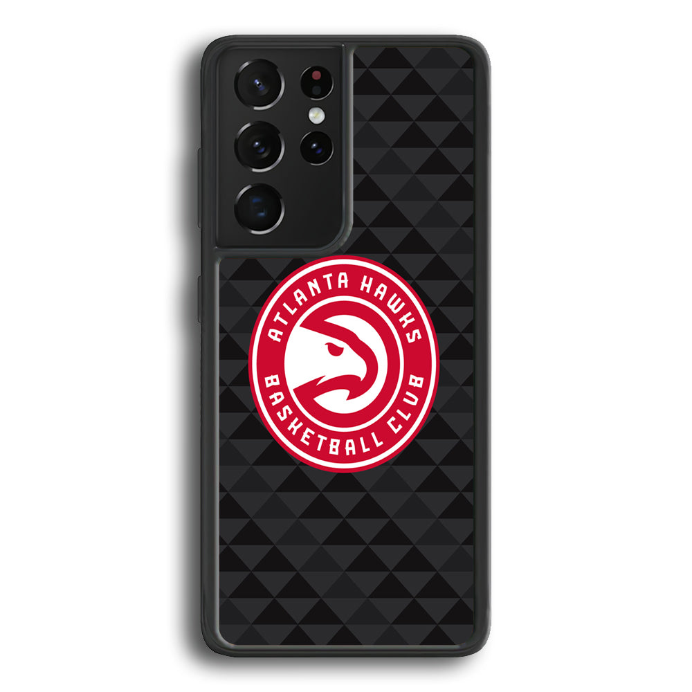 Atlanta Hawks Pattern Of Triangle Samsung Galaxy S21 Ultra Case