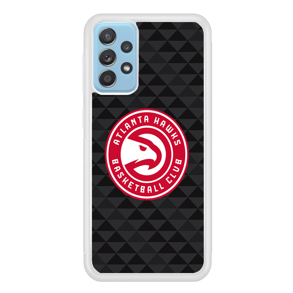 Atlanta Hawks Pattern Of Triangle Samsung Galaxy A72 Case