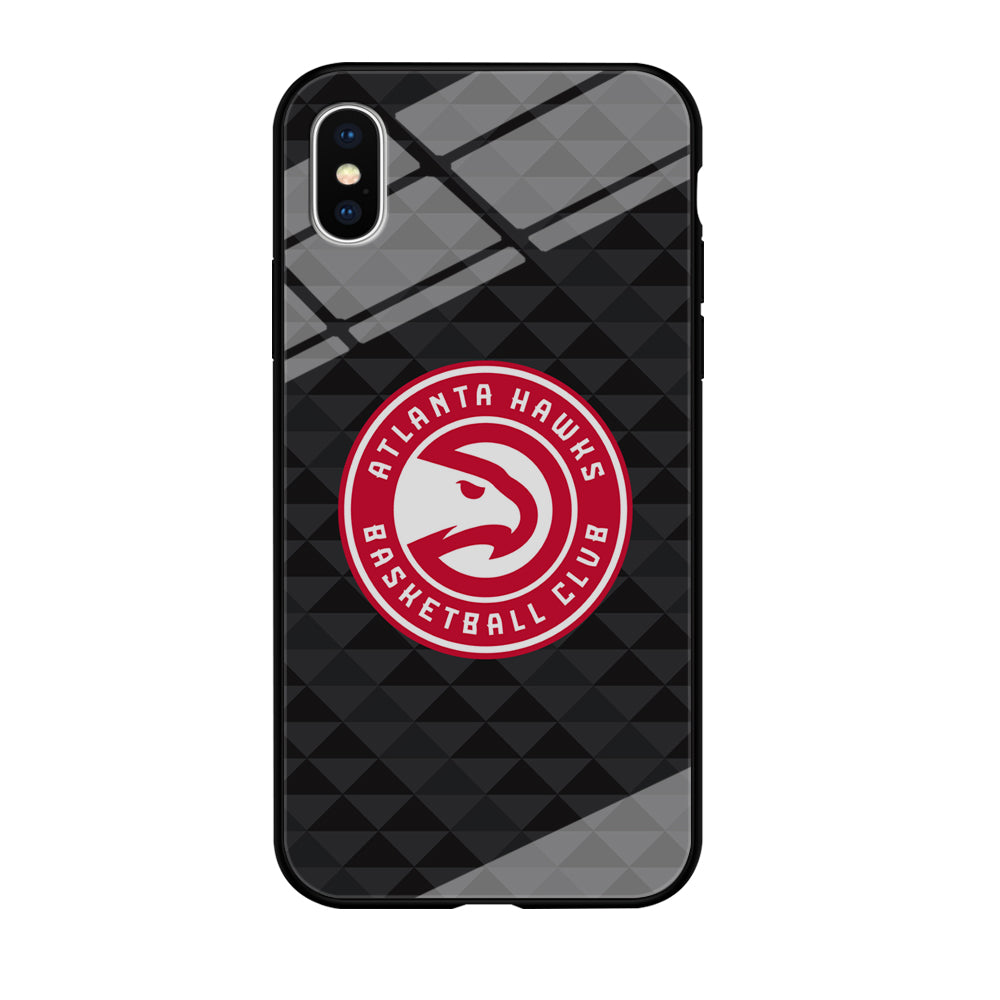 Atlanta Hawks Pattern Of Triangle iPhone X Case