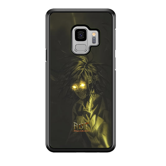 Attack on Titan Flaming Golden Eyes Samsung Galaxy S9 Case
