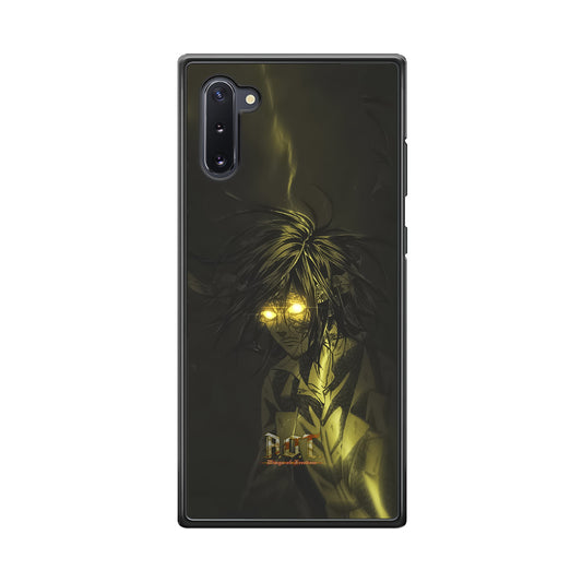 Attack on Titan Flaming Golden Eyes Samsung Galaxy Note 10 Case