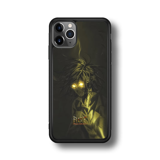Attack on Titan Flaming Golden Eyes iPhone 11 Pro Case