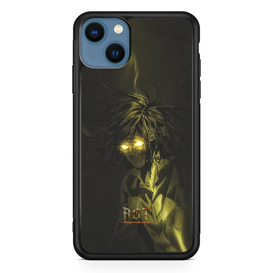 Attack on Titan Flaming Golden Eyes iPhone 13 Case