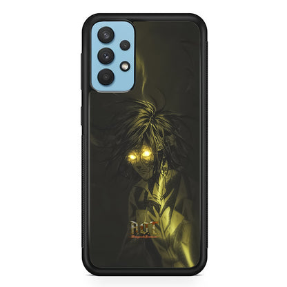 Attack on Titan Flaming Golden Eyes Samsung Galaxy A32 Case