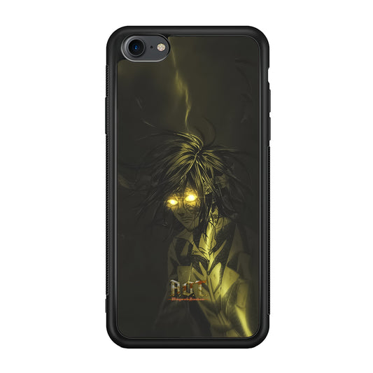 Attack on Titan Flaming Golden Eyes iPhone 8 Case