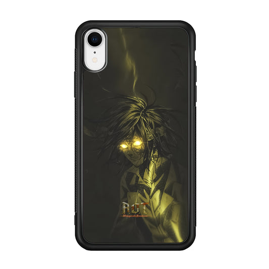 Attack on Titan Flaming Golden Eyes iPhone XR Case